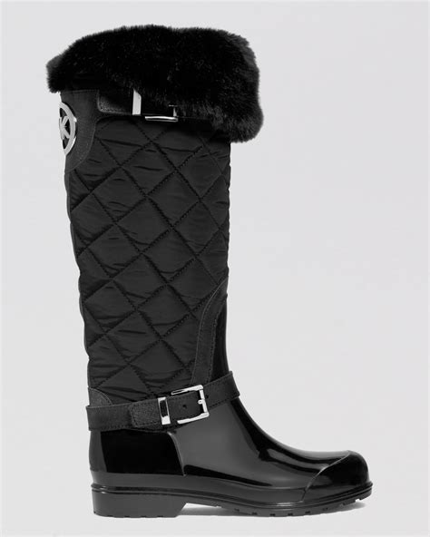 black michael kors rain boots